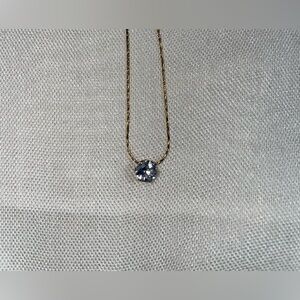 B. Collective Elegant Gold Necklace - Crystal Pendant (Boutique) | SAMPLE SALE